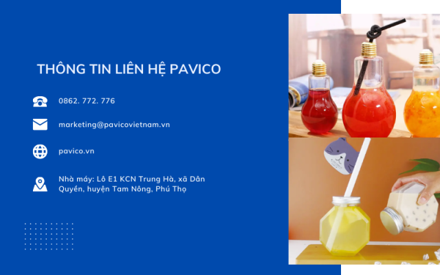 Thông tin liên hệ Pavico- Nhà máy sản xuất bao bì nhựa uy tín