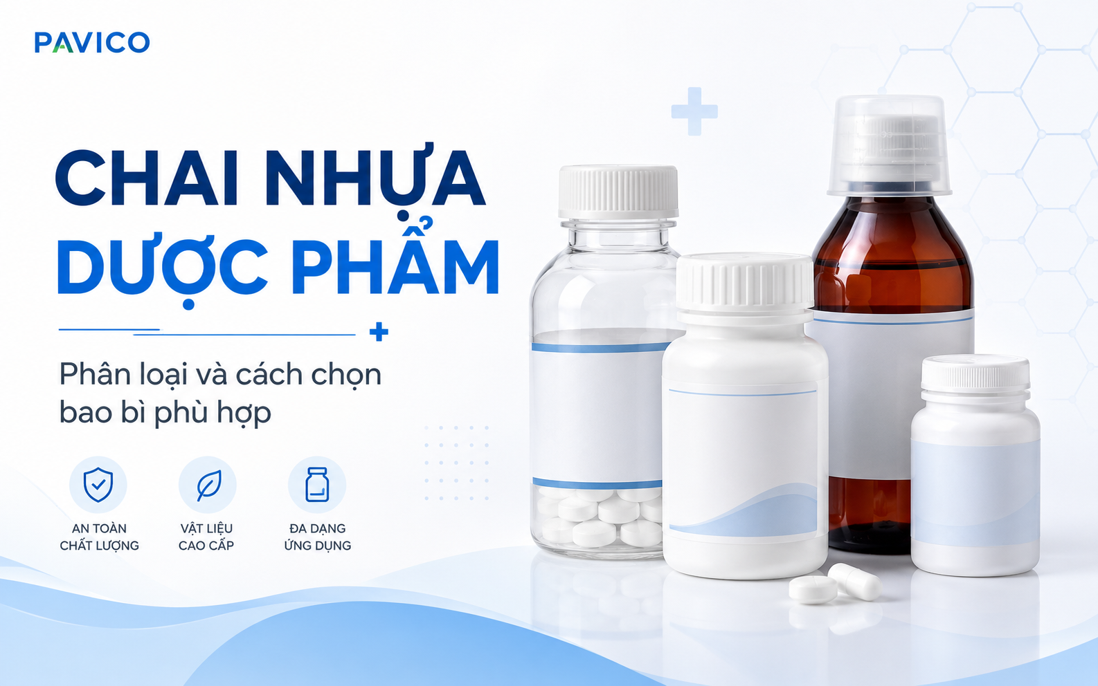 Chai nhựa dược phẩm đựng thuốc và thực phẩm chức năng
