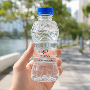 Chai nhựa PET 300ml nhỏ gọn tiện mang theo khi di chuyển